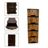 5 layered brown drawer unit